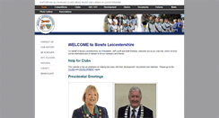 Desktop Screenshot of bowlsleicestershire.com